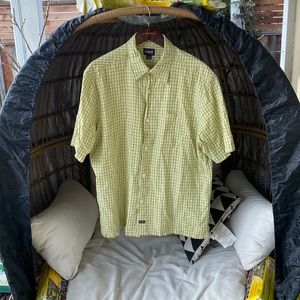 Green flannel large Guess shirt